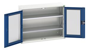 Verso 1050W x 350D x 800H Window Cupboard 2 Shelves Verso Glazed Clear View Storage Cupboards for Tools with Shelves 23/16926270.11 Verso 1050W x 350D x 800H Win Cupd 2S.jpg